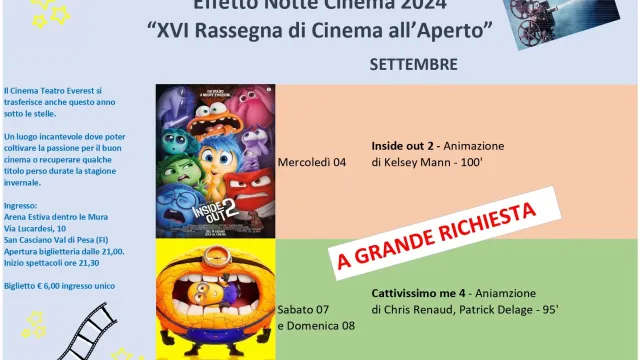 Repliche cinema settembre 2024