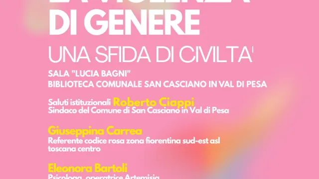 locandina "contrastare la violenza di genere"
